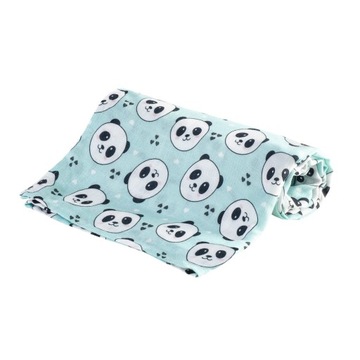 PIELUSZKA BAMBUSOWA 30X30 PANDA MIĘTA BOCIOLAND