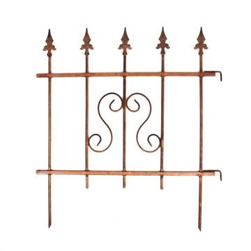 PALISADA OGRODOWA PŁOTEK OGRODOWY OBRZEŻE 66 CM RDZA RDZAWE CORTEN