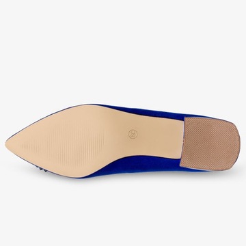 БАЛЕТНИ ЖЕНСКИЕ С ДЕКОРАЦИЕЙ, КОЖАНАЯ Стелька, ДЕКОРАТИВНЫЙ КАТУШОК, размер 38