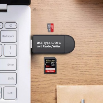 Устройство чтения карт памяти SD 5 в 1, USB-накопитель USB-C OTG, адаптер MicroSD TF