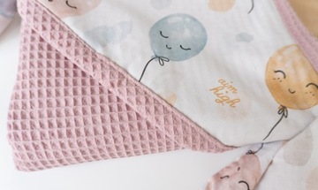 вафельное банное полотенце с капюшоном 120х120