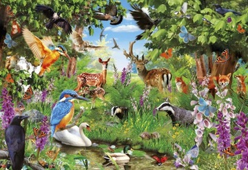 PUZZLE 2000 el. FANTASTIC FOREST FANTASTYCZNY LAS