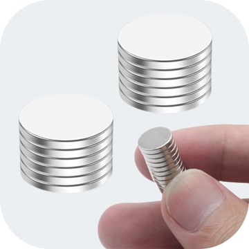 КРУГЛЫЙ НЕОДИМОВЫЙ РОЛИКОВЫЙ МАГНИТ НАБОР ИЗ 10 МАЛЕНЬКИХ КРУГЛЫХ МАГНИТОВ