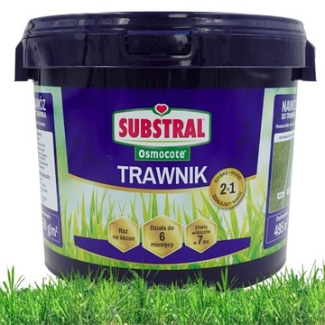 SUBSTRAL OSMOCOTE TRAWNIK 15kg NAWÓZ do TRAWY wieloskładnikowy NA 6 MCY