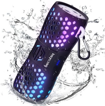 Głośnik przenośny HEYSONG TITAN PLUS B30L IPX7 czarny 32W Oświetlenie RGB
