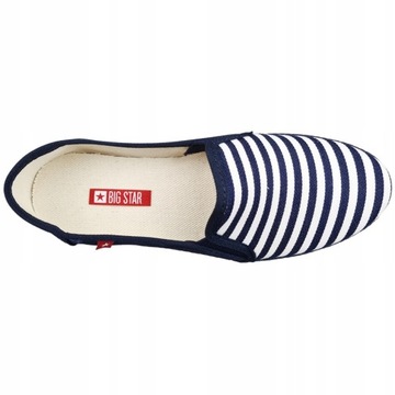 Tenisówki trampki damskie Big Star granatowe espadryle HH276002 37