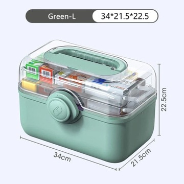 Large Capacity Medicine First Aid Kit Pills Box Family Emergency Pharmacy