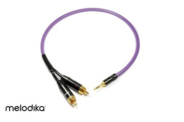 Штекерный кабель 3,5мм/2xRCA Мелодика MDMJ2R100 10м