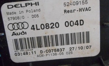 AUDI Q7 4L 07R RADIÁTOR DMYCHADLO 4L0820004D 7H0819021