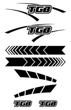 TGB __ QUAD __ naklejki _ zestaw _ KOLORY