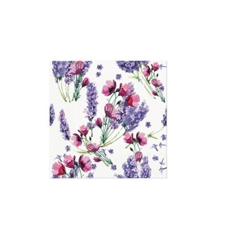 Serwetki papierowe PAW Flowers Lavenders 33x33CM