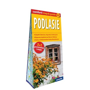 Podlasie laminowany map&guide przewodnik + mapa