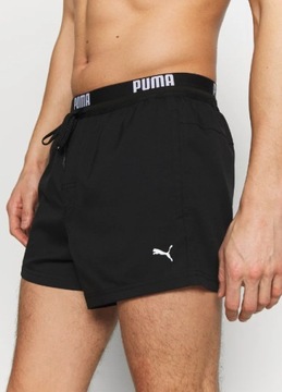 PUMA KĄPIELÓWKI MĘSKIE LOGO CZARNE BASIC XS SPF