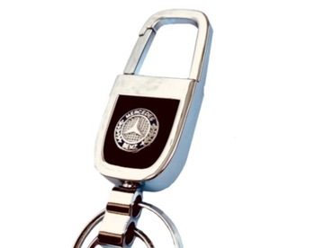 BRELOK DO KLUCZY MERCEDES BRELOCZEK METAL SKÓRA