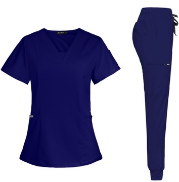 DAMSKI KOMPLET UNIFORM MEDYCZNY KOSZULKA SPODNIE