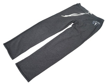 ABERCROMBIE & FITCH MARKOWE SZARE SPODNIE DRESOWE - M