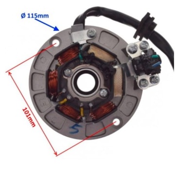 Легкий магнето и статор с 6 катушками Комплект внешнего ротора MRF ORK