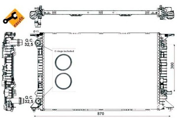 CHLADIČ MOTORU NRF 8K0121251L 8K0121251AJ 8K012