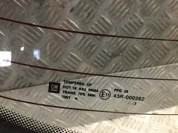 SIGNUM SKLO (OKNO) KRYT ZADNÍ