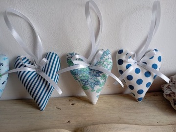 КУЛОНЫ «СЕРДЕЧКИ» из ХЛОПКА комплект из 4 шт.