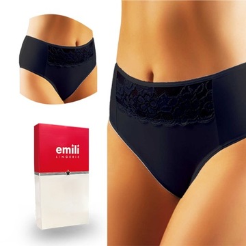 Majtki damskie Figi Emili Comfort CHITA Czarny XL