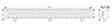 ПАНЕЛЬНАЯ РАБОЧАЯ ЛАМПА 60-LED 9600LM 2-РЯДНАЯ