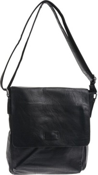 ЖЕНСКАЯ МЯГКАЯ СУМКА С КЛАПАНОМ, черная