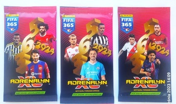 Karty piłkarskie PANINI FIFA 365 Adrenalyn XL 2024 Saszetki 3 szt - 18 kart