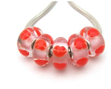 CHARMS ZAWIESZKA KORALIK SZKŁO MURANO BEADS