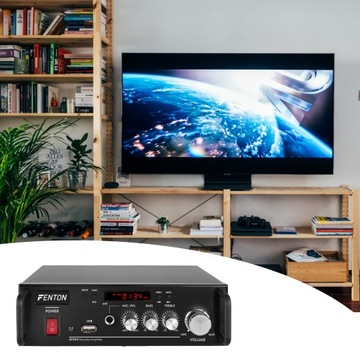 ЦИФРОВОЙ Усилитель 2x50 Вт КАРАОКЕ BT USB аккумулятор