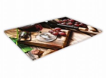 SZKLANA DESKA KUCHENNA 30x20 237a Czerwone wino