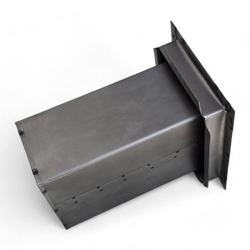 Духовка из черной стали с фланцем для кухни, облицованной кафелем Bradura + растопка