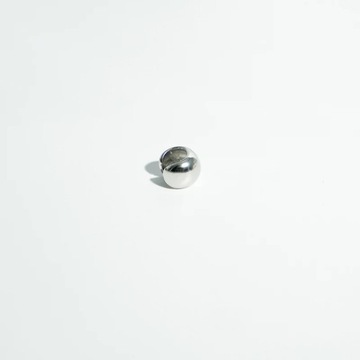 GHIDBK Single Piece Solid Gold Color Earrings Without Piercing Metal Ball C