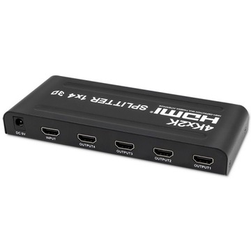 Активный разветвитель Qoltec 4xHDMI 4Kx2K, 3,4 Гбит/с, высокая стабильность