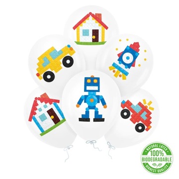 BALONY lateksowe klocki LEGO block party 6pcs