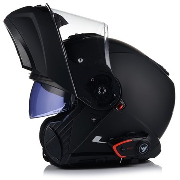 МОТОЦИКЛЬНЫЙ ШЛЕМ LS2 FF908 ЧЕРНЫЙ МАТОВЫЙ + VITO BLUETOOTH ИНТЕРКОМ