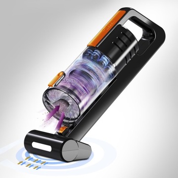 САМЫЙ МОЩНЫЙ автомобильный пылесос HEPA Cyclone TURBO BRUSH + крышка