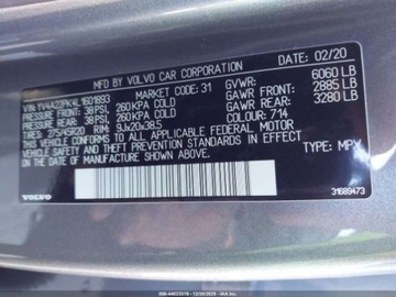 Volvo XC90 II 2020 Volvo XC 90 2.0 benzyna 320KM 4X4 wersja Momentum, mala szkoda 2.0, zdjęcie 8