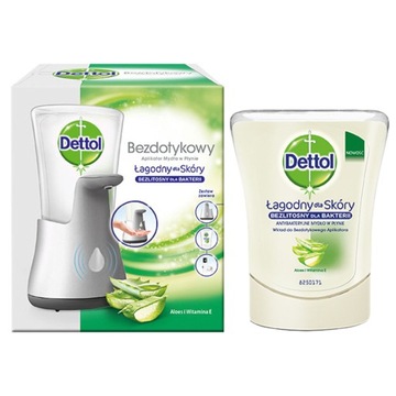 DETTOL Bezdotykowy Aplikator do Mydła Antybakteryjnego + Wkład