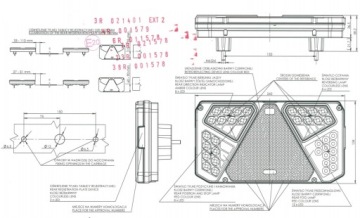 ЗАДНИЙ ФОНАРЬ 12/24В СВЕТОДИОД WAŚ 939