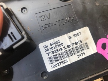FIAT GRANDE PUNTO PANEL VENTILACE KLIMATIZACE 735419793