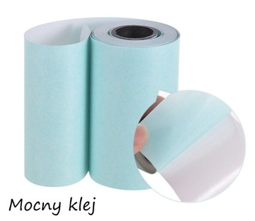 БЕЛАЯ САМОКЛЕЯЩАЯСЯ БУМАГА В РУЛОНАХ КАРТРИДЖИ ДЛЯ МИНИ-ПРИНТЕРА DRUKUŚ CAMERA 5 ШТ.