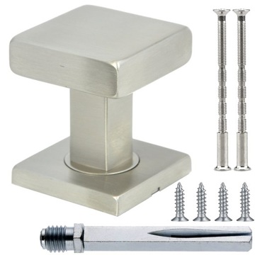 GAŁKA STAŁA DO DRZWI STAL NIERDZEWNA KWADRATOWA