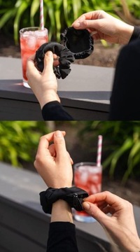 Scrunchie Gumka do Włosów bezpieczny drink