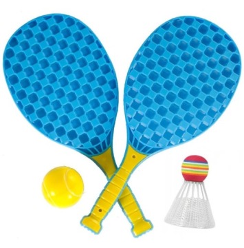 BADMINTON ZESTAW RAKIETKI PLAŻOWE PALETKI LOTKA
