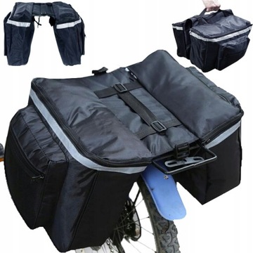 СУМКА ДЛЯ ВЕЛОСИПЕДА, ВОДОНЕПРОНИЦАЕМАЯ, ВМЕСТИТЕЛЬНАЯ, БОЛЬШИЕ СВЕТООТРАЖАЮЩИЕ СРЕДСТВА