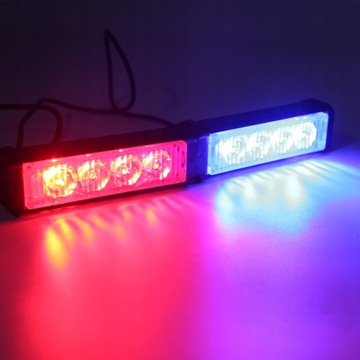 8 awaryjne światło stroboskopowe LED 12V 24V IP67