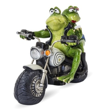 FIGURKA ŻAB PARA NA MOTORZE MOTOCYKLISTA