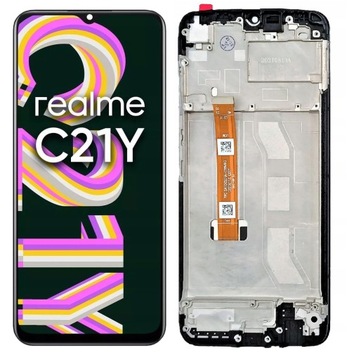 WYŚWIETLACZ EKRAN LCD DO REALME C21Y RAMKA