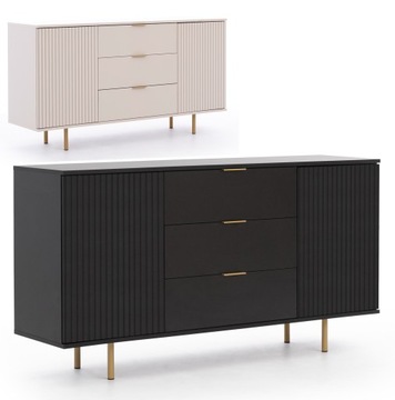 Komoda NB-02 system do salonu NUBIA cashmere / czarny